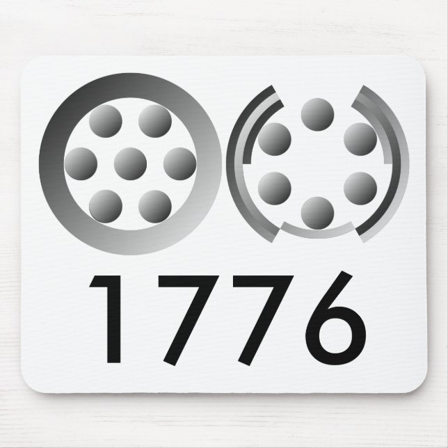 Centesimal 1776 by Kenneth Yoncich Mouse Pad (Front)
