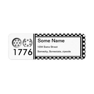 Centesimal 1776 by Kenneth Yoncich Return Address Label