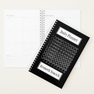 Centesimal Number Chart L-S by Kenneth Yoncich Planner
