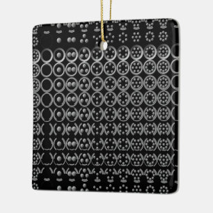 Centesimal Number Chart Sm-Lg by Kenneth Yoncich Ceramic Ornament