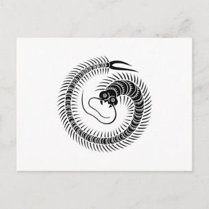 Centipede circle postcard