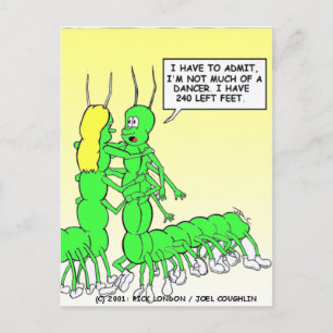 Centipede Dancing Funny Tees, Gifts & Collectibles Postcard