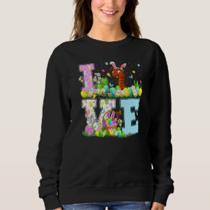 Centipede Easter Egg Hunt Funny Love Centipede Eas Sweatshirt