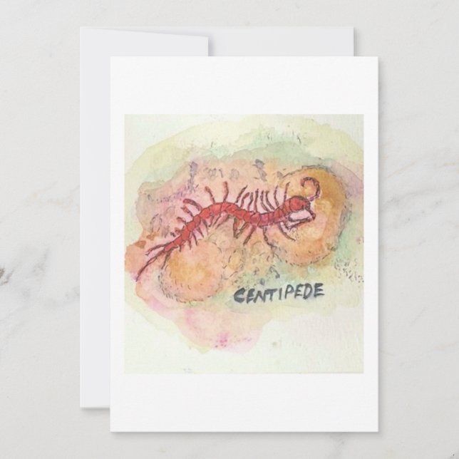 Centipede Greeting Card (Front)