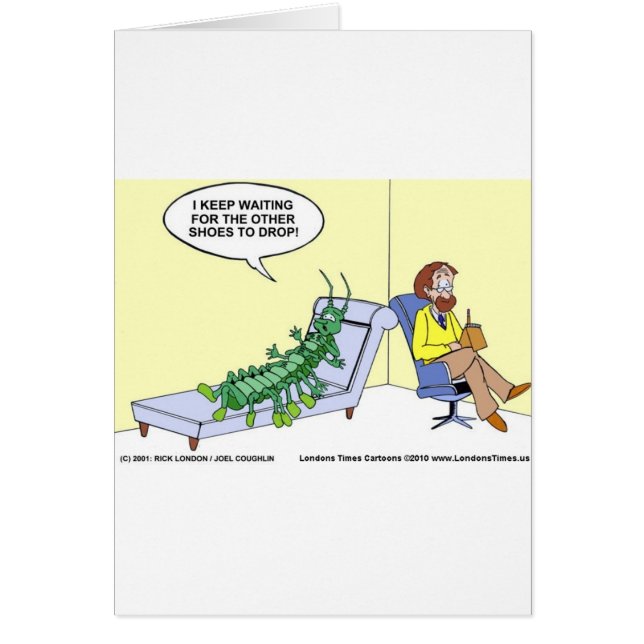 Centipede Psychiatry Funny Cards Mugs & Gifts (Front)