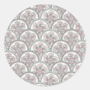 Centle Vintage Pattern Classic Round Sticker