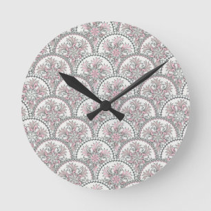 Centle Vintage Pattern Round Clock