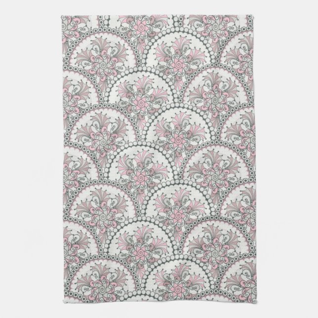Centle Vintage Pattern Tea Towel (Vertical)