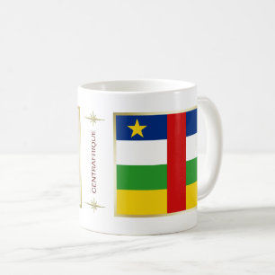 Centrafrique Flag + Map Mug