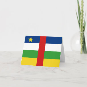 Centrafrique Flag Notecard
