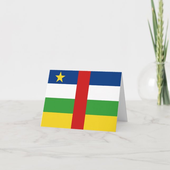 Centrafrique Flag Notecard (Front)