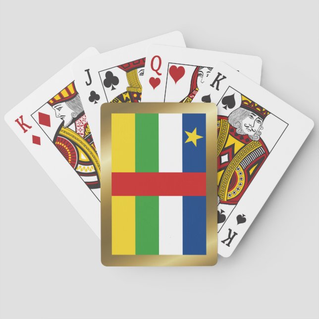 Centrafrique Flag Playing Cards (Back)