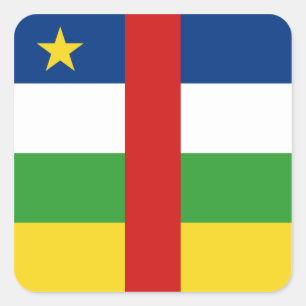 Centrafrique Flag Sticker