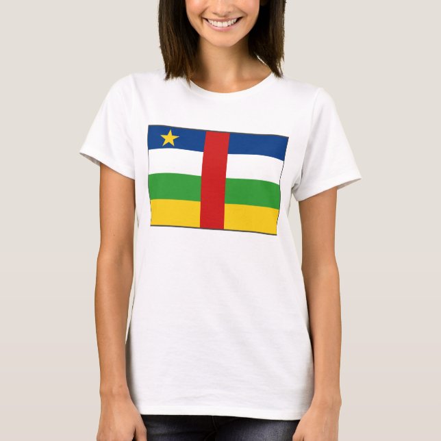 Centrafrique Flag x Map T-Shirt (Front)