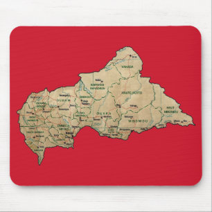 Centrafrique Map Mousepad