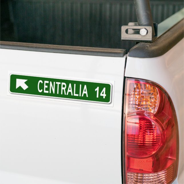 Centrailia PA Bumper Sticker (On Truck)