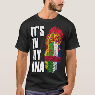 Central African And Kyrgyzstani Mix DNA Heritage F T-Shirt