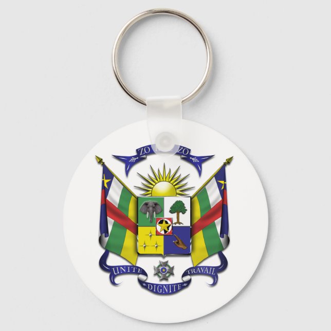 Central African Republic CF Key Ring (Front)