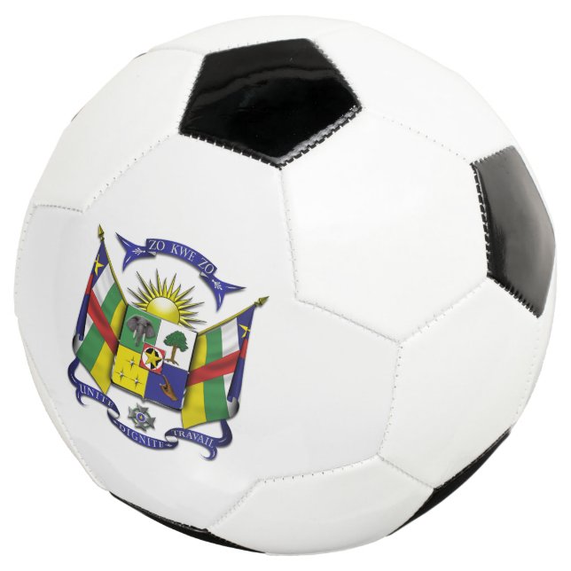 central african republic emblem soccer ball (Three Quarter)