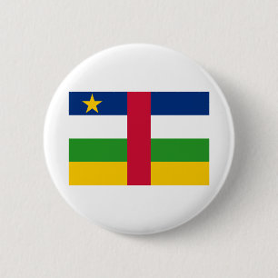 Central African Republic Flag 6 Cm Round Badge