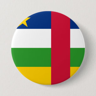 Central African Republic Flag 7.5 Cm Round Badge