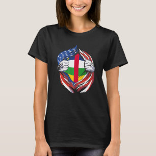 Central African Republic Flag American Proud of My T-Shirt