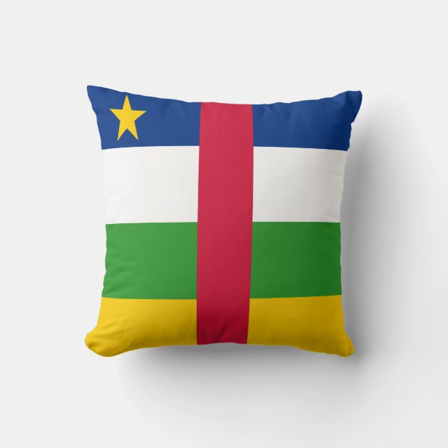 Central African Republic Flag Cushion (Front)