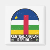 Central African Republic Flag Emblem Distressed