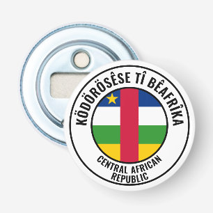 Central African Republic Flag Gorgeous Patriotic Bottle Opener
