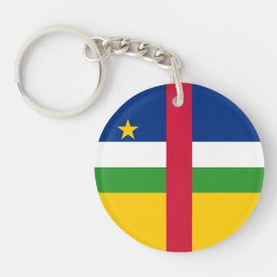 Central African Republic Flag Key Ring