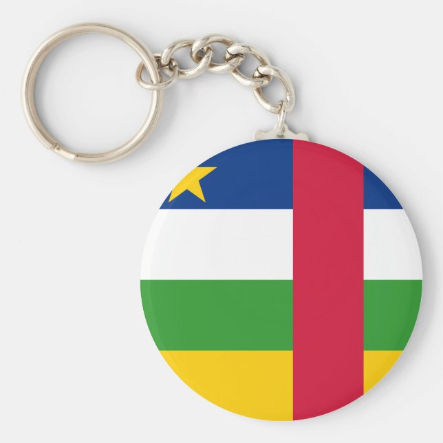 Central African Republic Flag Key Ring (Front)