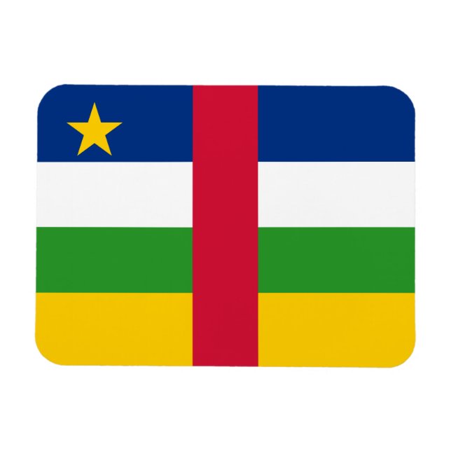 Central African Republic Flag Magnet (Horizontal)