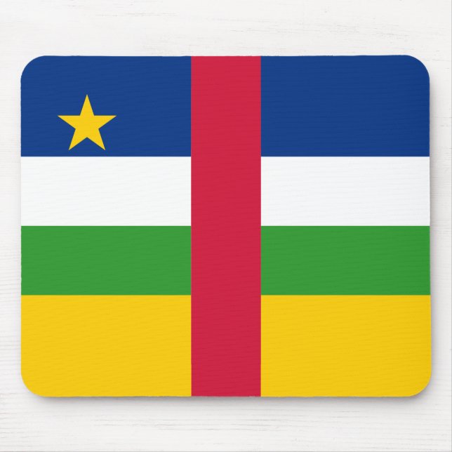 Central African Republic Flag Mouse Pad (Front)