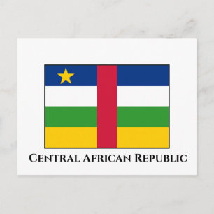 Central African Republic Flag Postcard