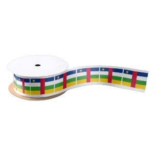 Central African Republic Flag Satin Ribbon
