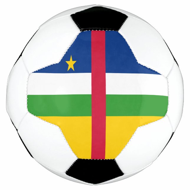Central African Republic Flag Soccer Ball (Front)
