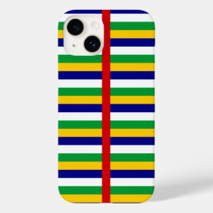 Central African Republic flag stripes country patt Case-Mate iPhone 14 Case