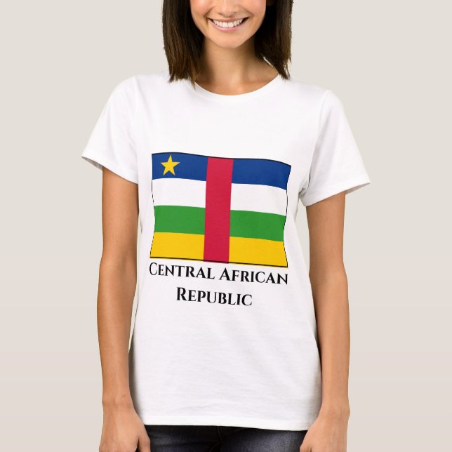 Central African Republic Flag T-Shirt (Front)