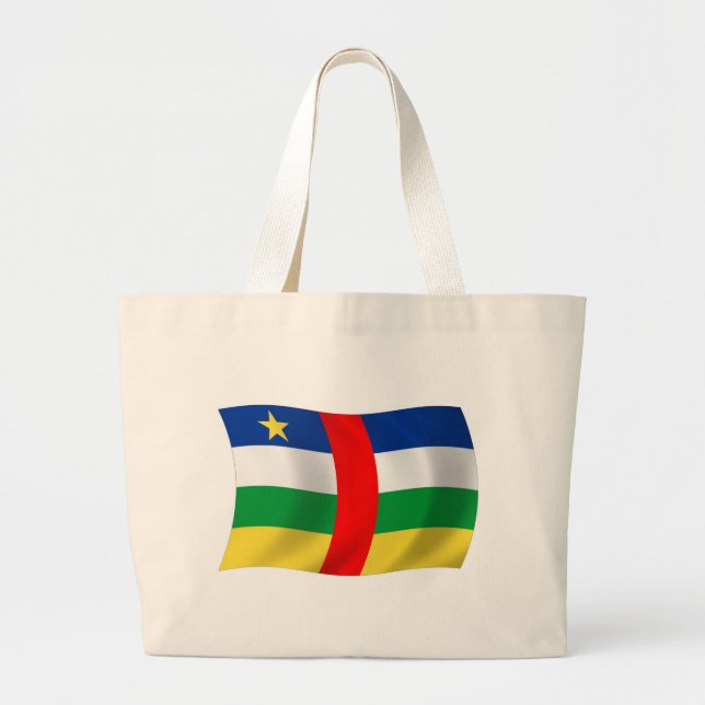 Central African Republic Flag Tote Bag (Front)