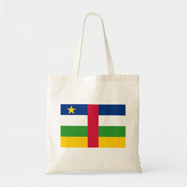 Central African Republic Flag Tote Bag (Front)