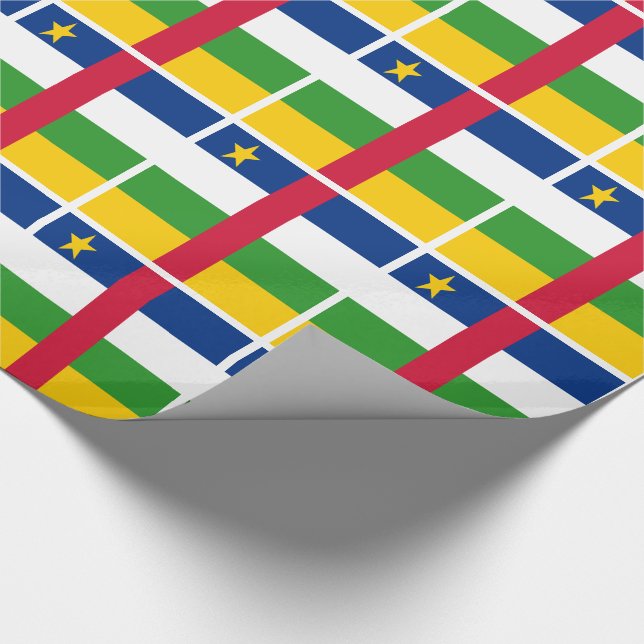Central African Republic Flag Wrapping Paper (Corner)
