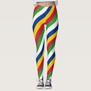 Central African Republic National Flag Colours Leggings