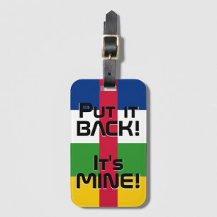 Central African Republic National Flag Funny Lugga Luggage Tag