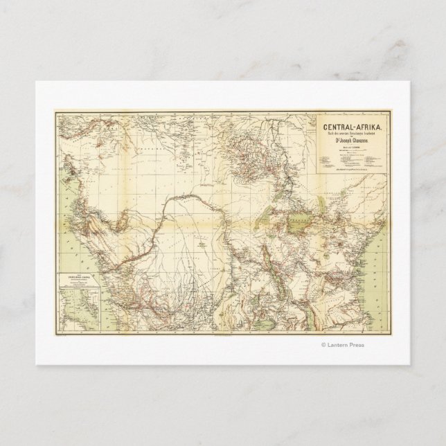 Central AfricaPanoramic MapCentral Africa Postcard (Front)