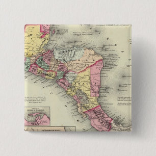 Central America 3 15 Cm Square Badge