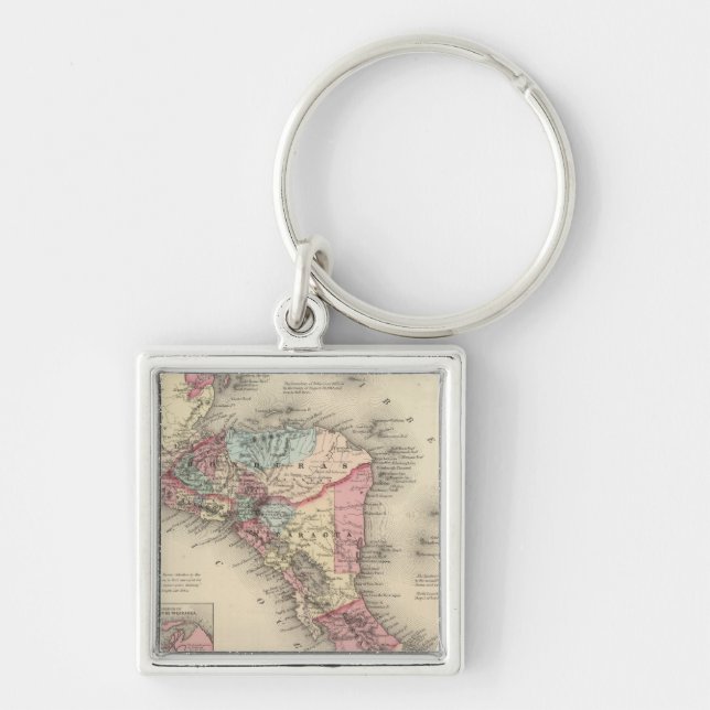 Central America 5 Key Ring (Front)