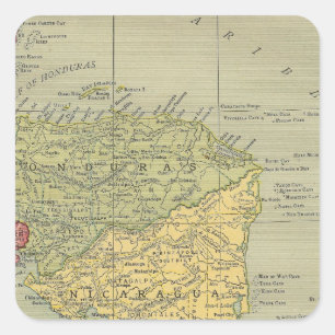 Central America 5 Square Sticker