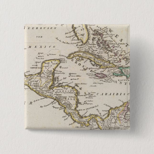 Central America 6 15 Cm Square Badge (Front)