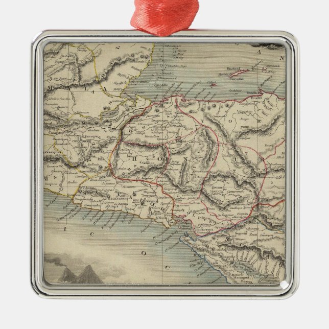 Central America 7 Metal Tree Decoration (Front)