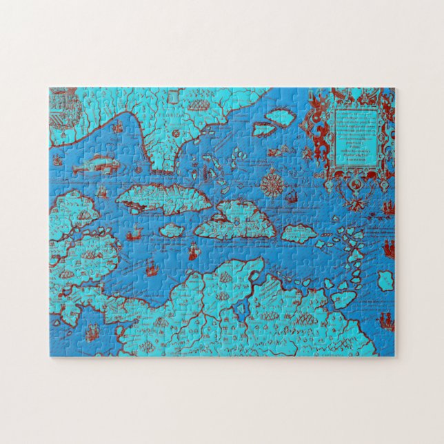 Central America ('America Occidentalis') Jigsaw Puzzle (Horizontal)